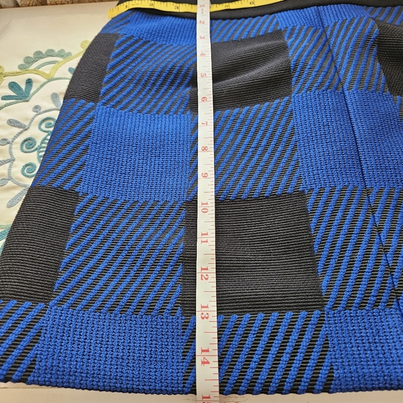 Rag & Bone Cybil Blue & Black Wool Blend Mini Sz 2 - Picture 14 of 14